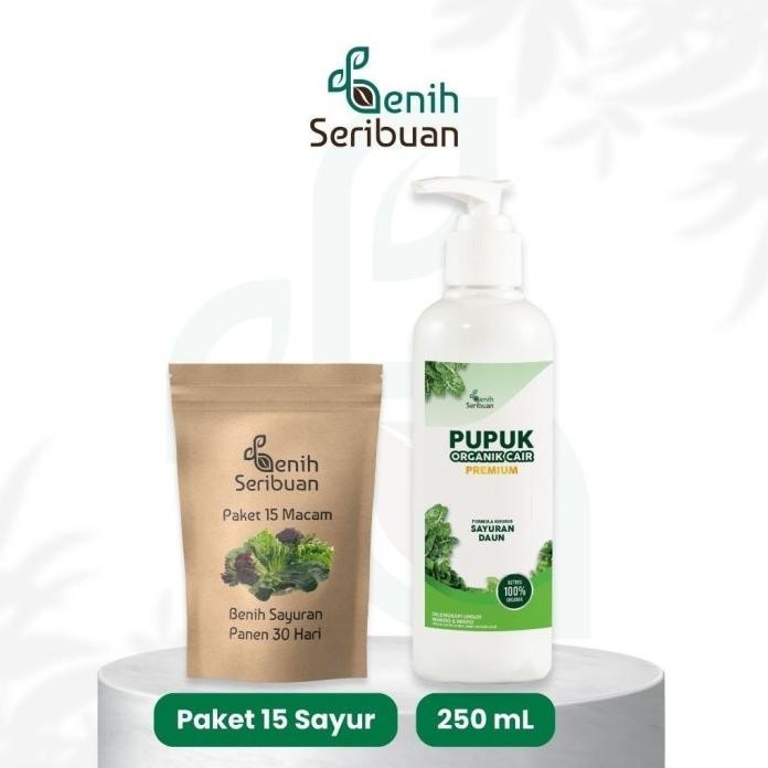 

Terlaris Paket Berkebun Sayur Cepat Panen 30 Hari : Paket 15 Sayur Pemula + Pupuk Organik Cair Daun 250Ml - Pk Sayur Cepat Panen