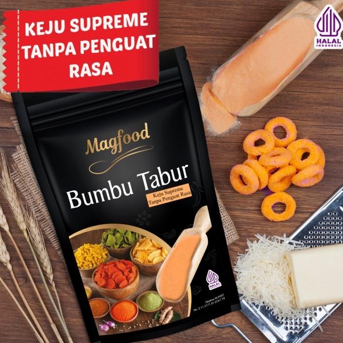 

Terbaru Magfood Bumbu Tabur Keju Supreme Tanpa Penguat Rasa 100 gr