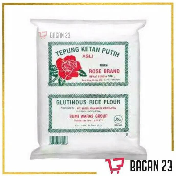 

Terlaris Tepung Ketan Putih Rose Brand (500Gr) / Tepung Beras Ketan/ Bacan23