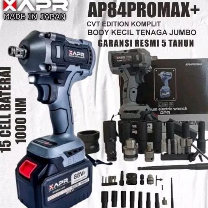 (Cod) Impact Apr Ap84 Promax+ 1000Nm Mesin Buka Baut Mobil Motor Apr Ap84 Promax Cvt Edition Impact 