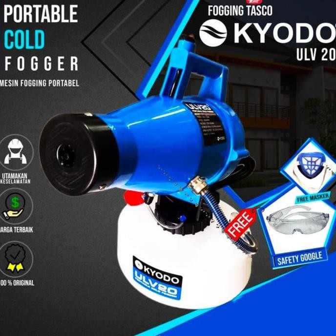 Mesin Sprayer Kyodo Ulv-20 Ulv Cold Mesin Fogging Kabut Embun New Stok