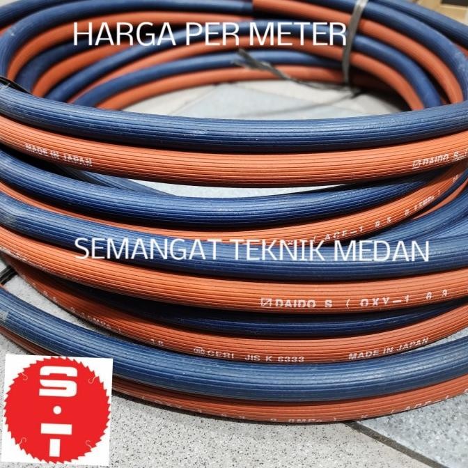Selang Double Las Twin Welding Karet Rubber Hose Japan Jepang Daido New Stok