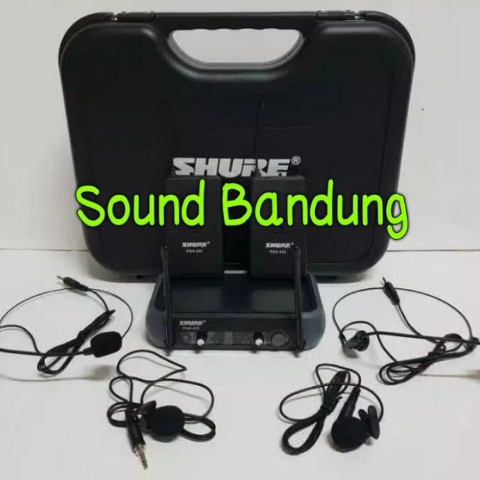 Sale Mic Wireless Shure Pgx 242 ( Clip On + Clip On )