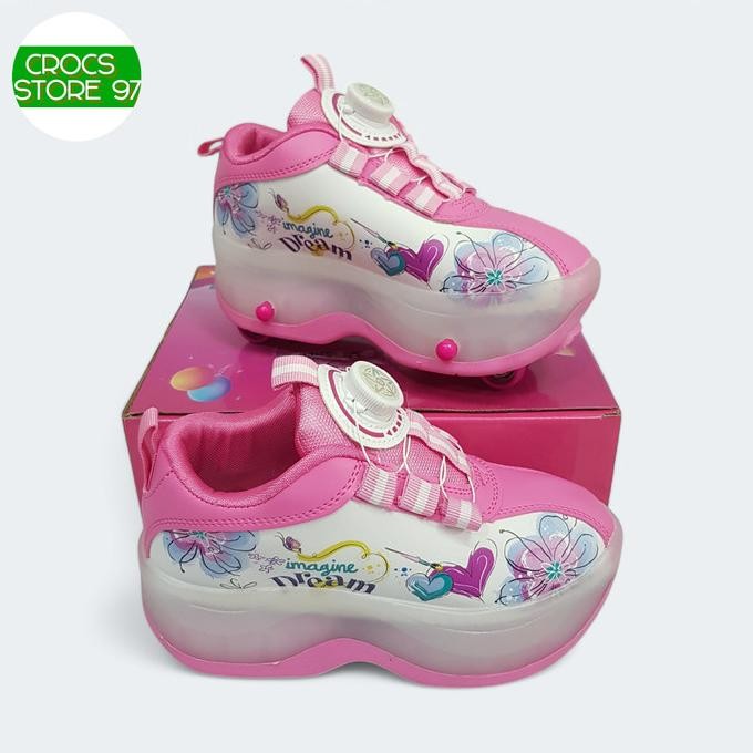 Grosir Sepatu Roda / Sepatu Roda 4 / Sepatu Roda 4 Anak Karakter Magic Unisex