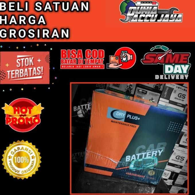 Murah Aki Kering Mobil Original Bergaransi Dryplus+ Mf Ns60 ( 46B24R ) 12V 45Ah Nx110-S6 Untuk Avanz