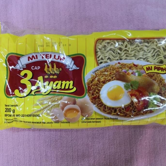 

Terlaris Mie Telor 3 Ayam 200Gr
