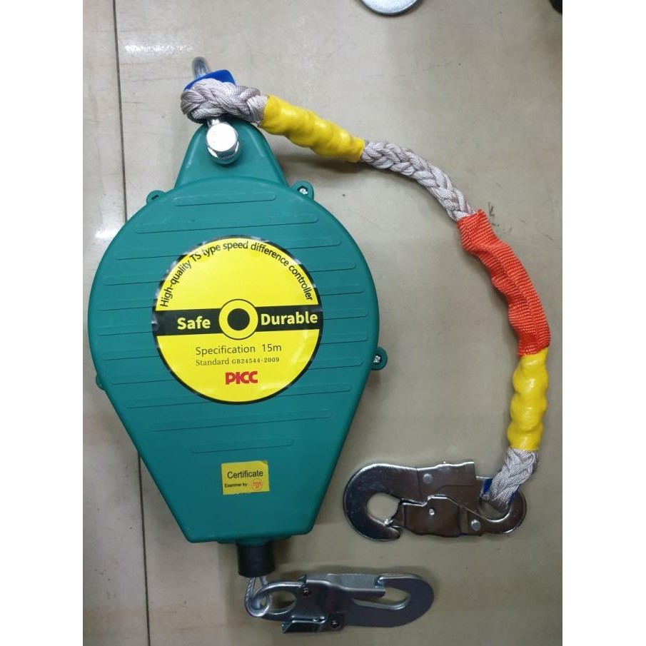 Fall Arrester 10 Meter Safety Lifeline Tali Pengaman Safety Kode 8618
