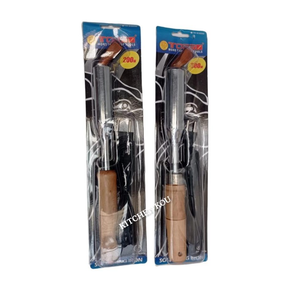 Iron Solder Gagang Kayu 200W 300W / Electric Soldering Iron New Stok