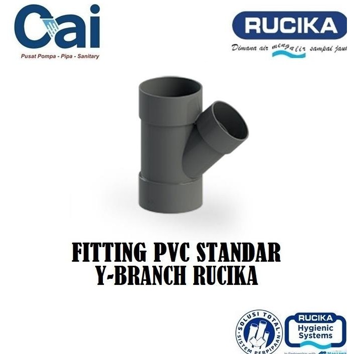 ><><><] Rucika Y Branch 8 x 4 D - Sambungan Pipa Y - Fitting Pipa Pvc
