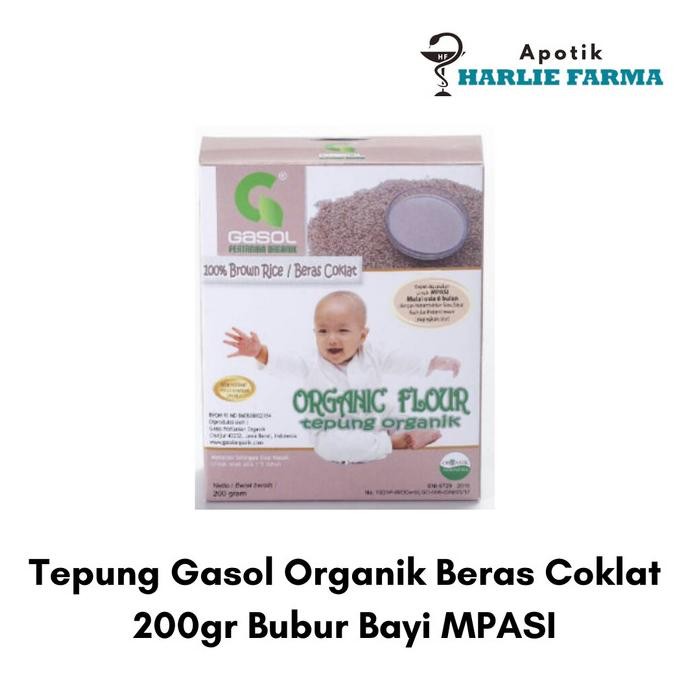 

Terlaris Tepung Gasol Organik Beras Coklat 200Gr Bubur Bayi Mpasi