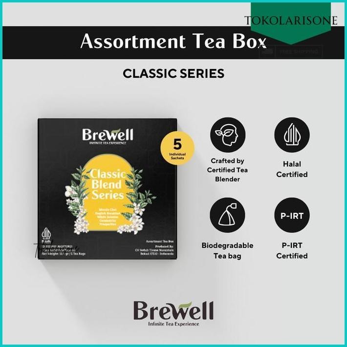 

BREWELL ASSORTMENT TEA BOX - CLASSIC SERIES