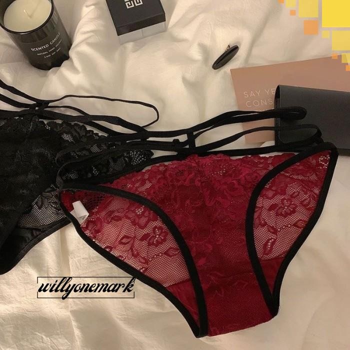 CELANA DALAM RENDA TALI TRANSPARAN SEXY G STRING CD WANITA C113 BIG SALE