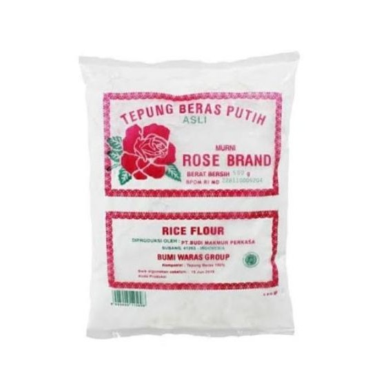 

Terlaris Tepung Beras Putih Rose Brand 500Gr
