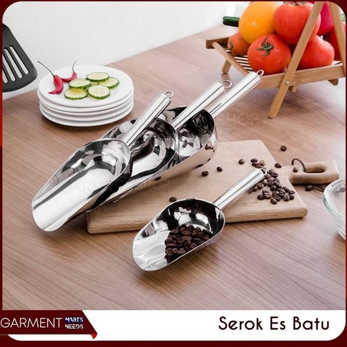 

Terlaris Diskon 10.10 Sekop Es Batu Serokan Biji Kopi Tepung Stainless Steel Sendok Skop Beras Gula Biji Bijian Spatula Ice Cube