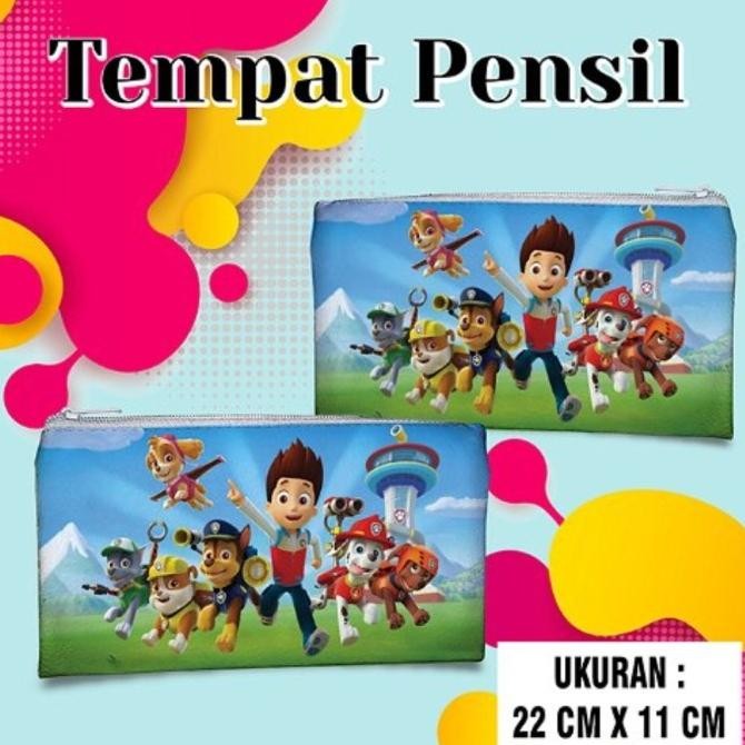

Tempat pensil dompet alat tulis pensil/pencil case Pouch Paw patrol