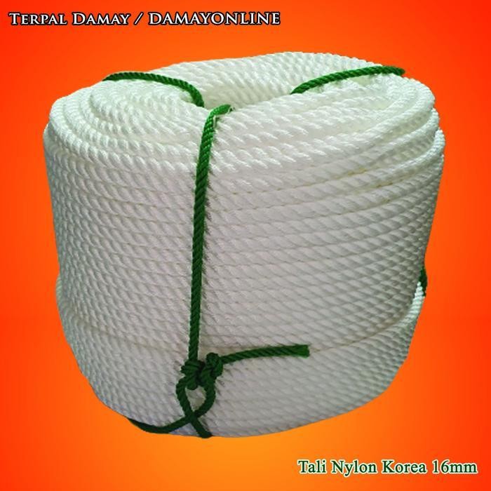 

Tali Tambang 16Mm Putih Nylon Korea / Rol ( Harga Per Rol ) Original Dan Terpercaya