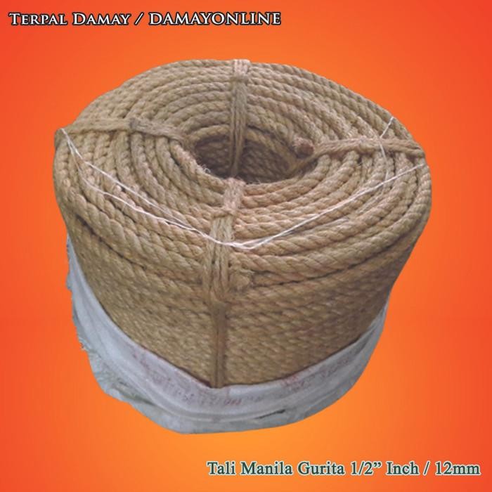

Tali Tambang Tampar Manila Gurita 12Mm / Rol ( Harga Per Rol ) Original Dan Terpercaya