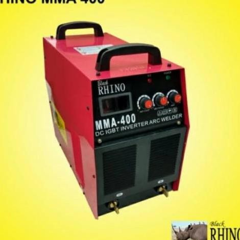 Mesin Las Inverter Mma 400 A Black Rhino 380V-Travolas Mma 400 Rhino New Stok