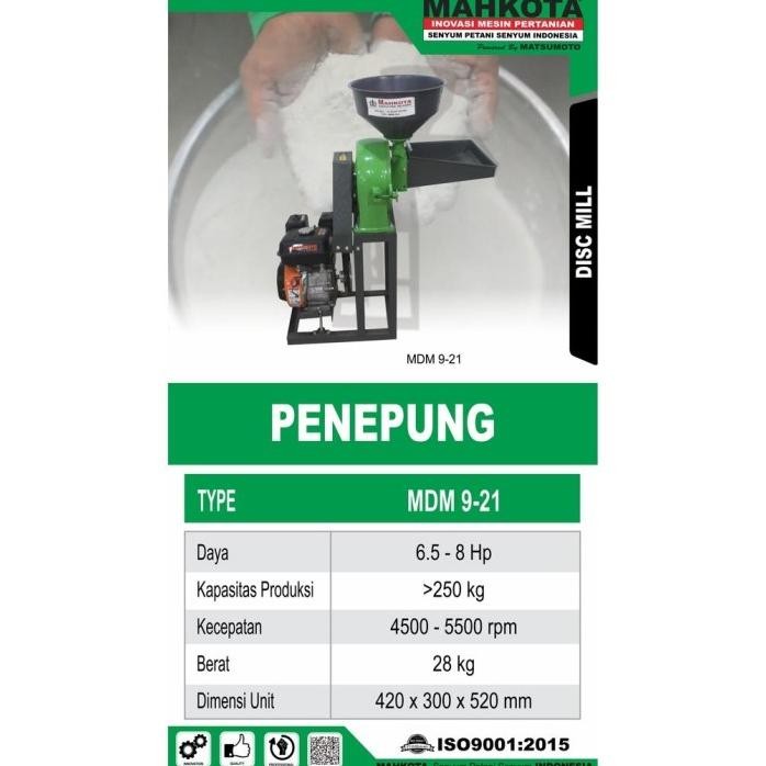 

Terlaris Mesin Giling Tepung Mahkota Mdm9-21 / Mesin Gilingan Penggiling Biji Bijian Beras Jagung Cabai Cabe Penepung Tepung Mdm 9 21 / Disk Mill Mdm 9-21 Mahkota