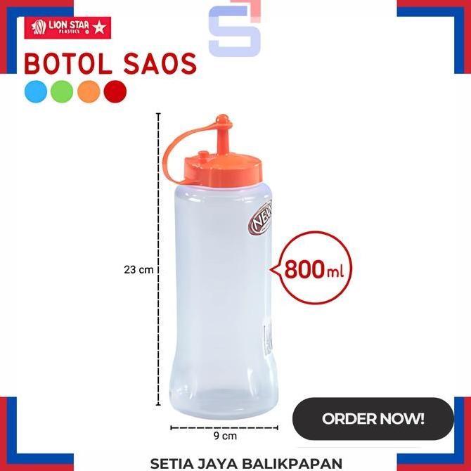 ><><><] Botol saus/kecap lion star 800 ml