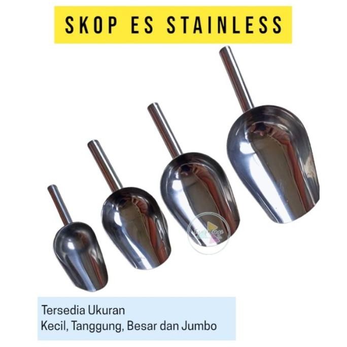 

Terlaris Skop Es Batu | Sendok Es Batu | Serok Tepung Beras Kopi Serbaguna Stainless