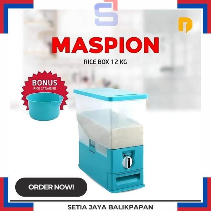 ------] wadah beras/rice box Maspion 12 kg