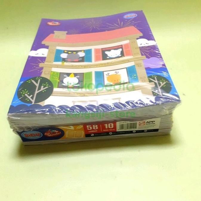 

SALE! BUKU TULIS SIDU 58 LEMBAR 1 PACK 10 PCS