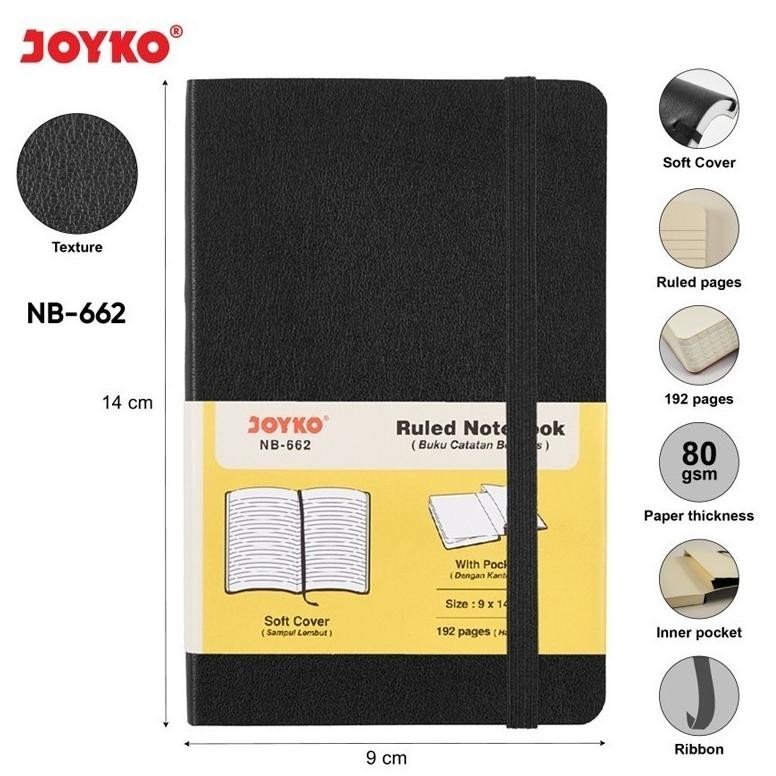 

df-7 At43 Joyko Buku Notebook Diary NB-662 Soft Cover Ruled 96 Lembar / Agenda Buku Catatan Bergaris Sale Viral