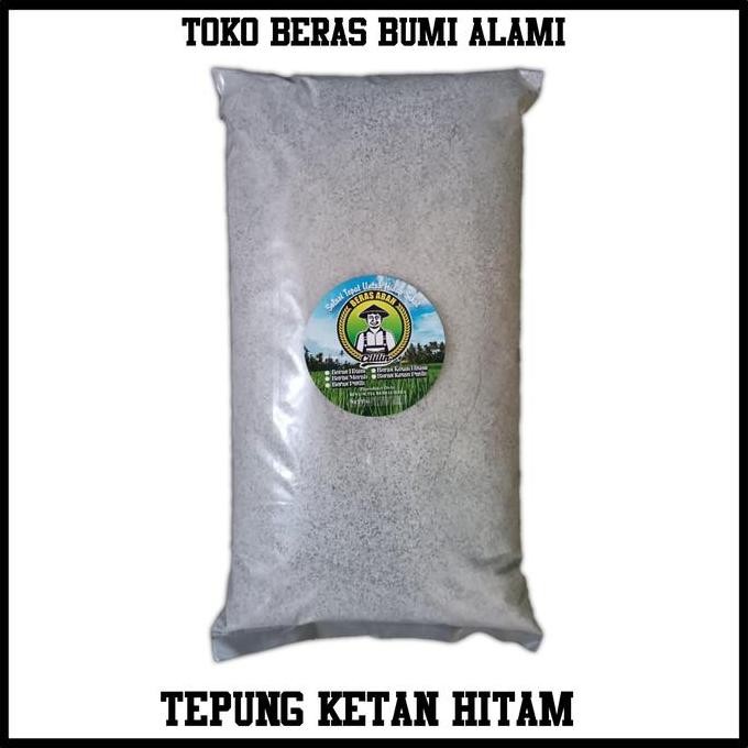 Terlaris Tepung Ketan Hitam Abah Cililin Premium, Tepung Ketan Hitam Asli, Tepung Beras Ketan Hitam
