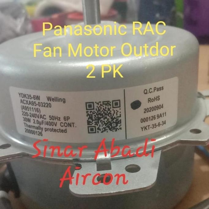 favorit] Fan Motor Outdoor AC Panasonic 2 PK