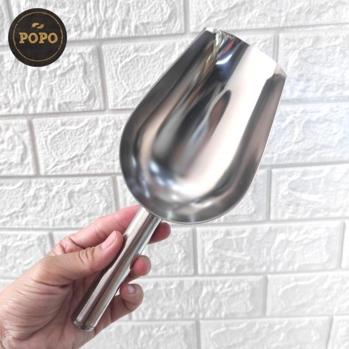 

Terlaris Sendok Sekop Stainless Skop Serokan Es Gula Tepung Beras Ice Scoop