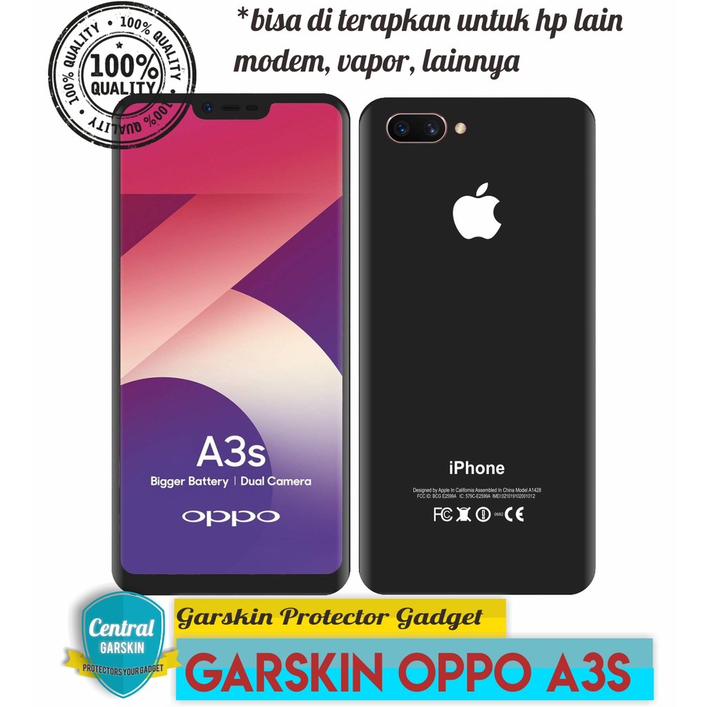 

Get2pcs Oppo A3s Garskin Casing Motif Dan Bisa Custom Bayar Ditempat