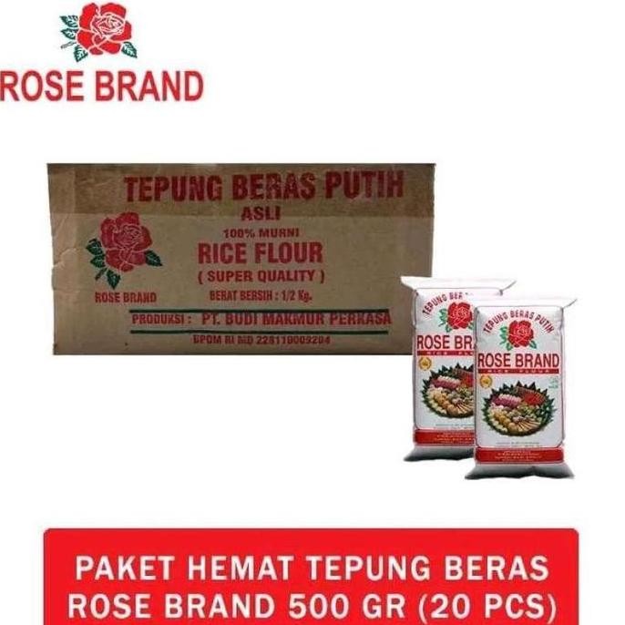 

Terlaris Terlaris Tepung Beras Rose Brand 20 X 500G Dus / Tepung Beras Putih 500G Karton
