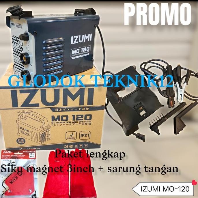 Mesin Las Izumi Mo 120 / Trafo Las Izumi Mo 120 / Izumi Mo120 Inverter New Stok