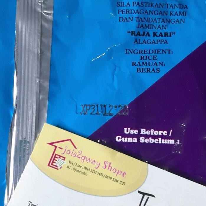 

Terlaris Tepung Beras Alagappa'S Rice Flour 500Gr