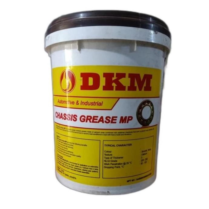 Dkm Hitam Grease/Gemuk Chasis/Casis/Stempet Dkm Black 15 Kg Pail/Ember Baik