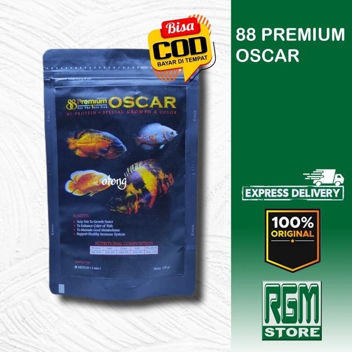 Terlaris Premium 88 Oscar Predator Oskar Pakan Makanan Pelet Ikan Hias