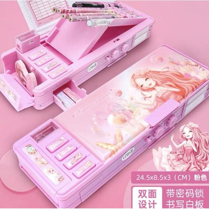 

ASB KOTAK TEMPAT PENSIL ANAK PEREMPUAN KARAKTER PRINCESS MAGNET SANDI
