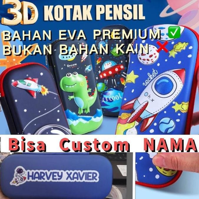 

ASB Tempat Pensil Kotak Pensil Anak Karakter 3D Timbul Waterproof EVA