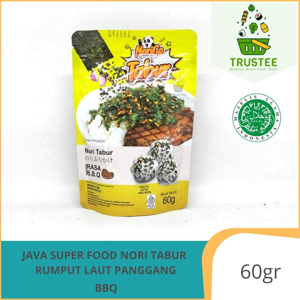 

rd-67 gd-5 Java Super Food Nori Tabur Rumput Laut Panggang 60gr HALAL Original Hemat