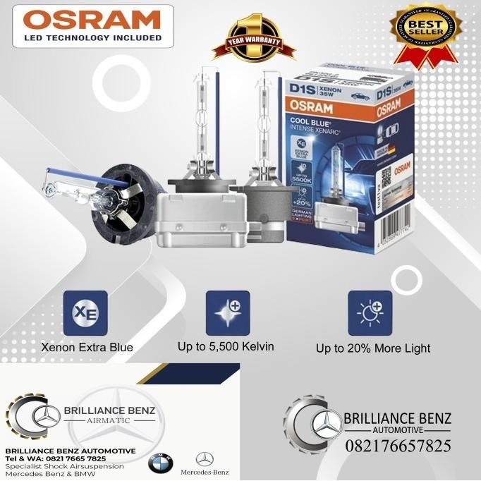 Bohlamp Lampu Osram Coolblue D1S D2S D2R D3S D4S D4R Lampu Utama Osram Terbaik