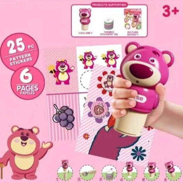 

Mainan stempel anak-anak baru, stempel ajaib, hadiah buku stiker kartun anak laki laki dan perempuan Toys