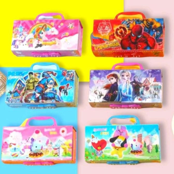 

ASB Tempat pensil kode password 3 susun / Kotak pensil kode 3 tingkat