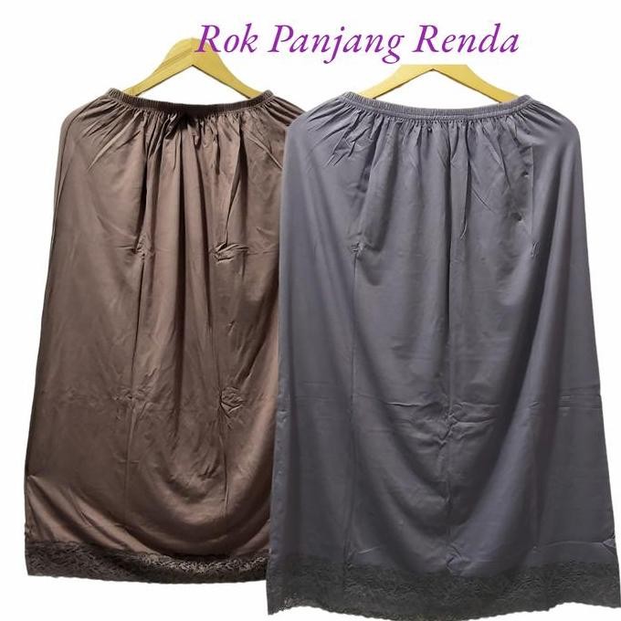 Rok Renda Panjang Under Rok Daleman Gamis Wanita