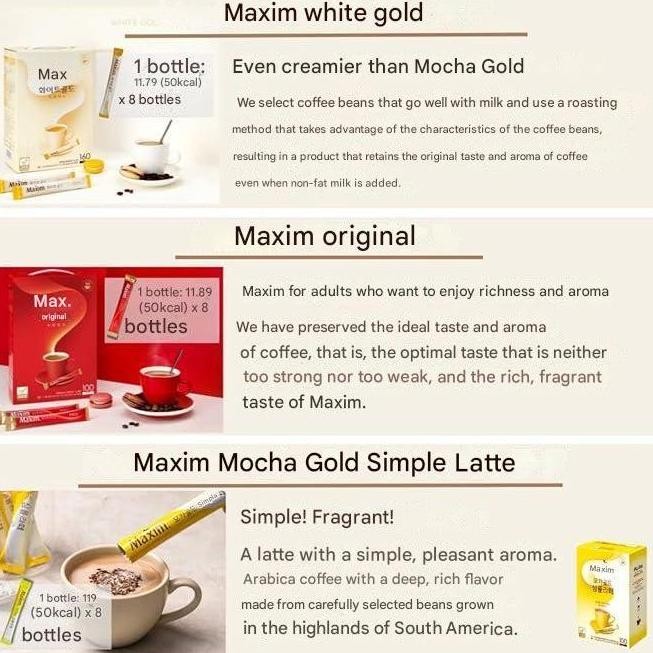 

ready stock Maxim Coffee Ediya Coffee Mix Korean 10stick