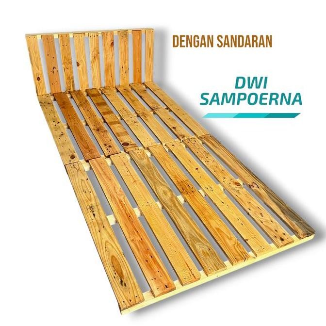 ready Palet Dipan Kayu Jati Single Bed 70,80,90,100x200 cm