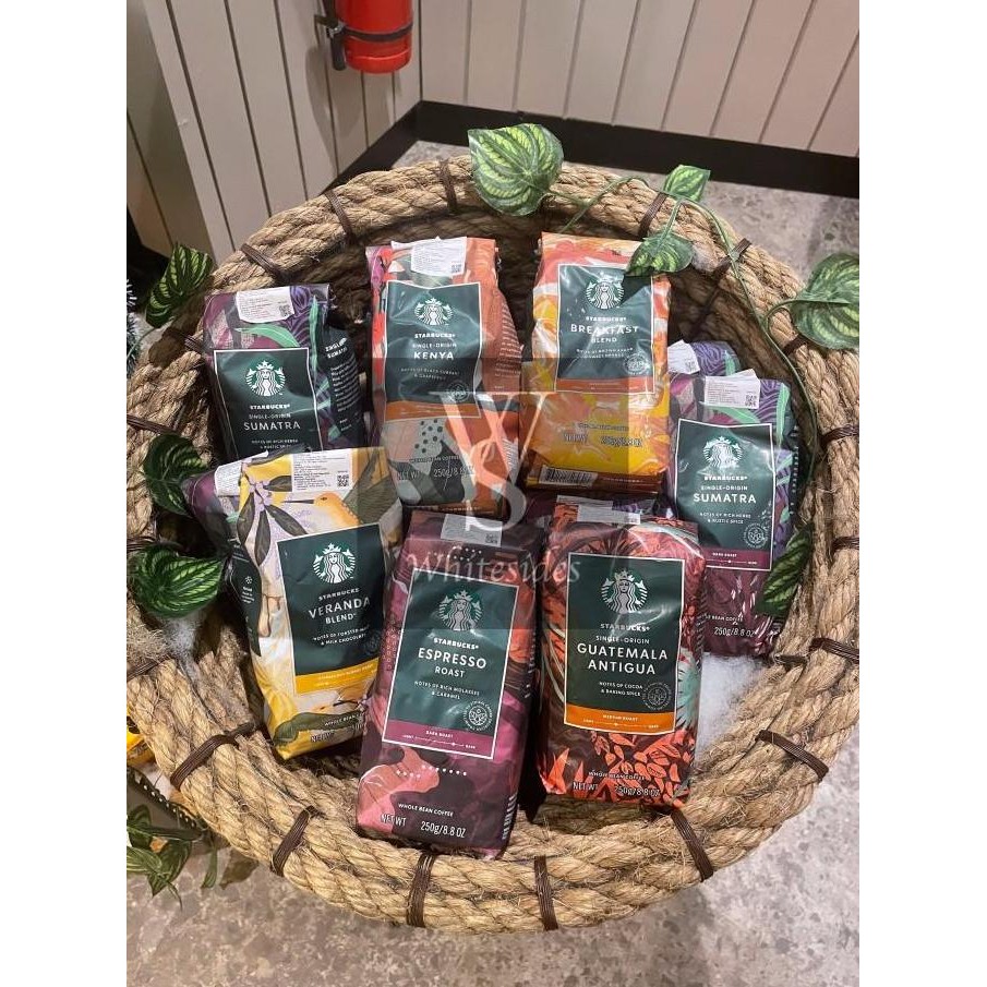 

ready stock Starbucks Cafe Verona - Whole Bean Dark Roast 250gr Biji Kopi Coffee