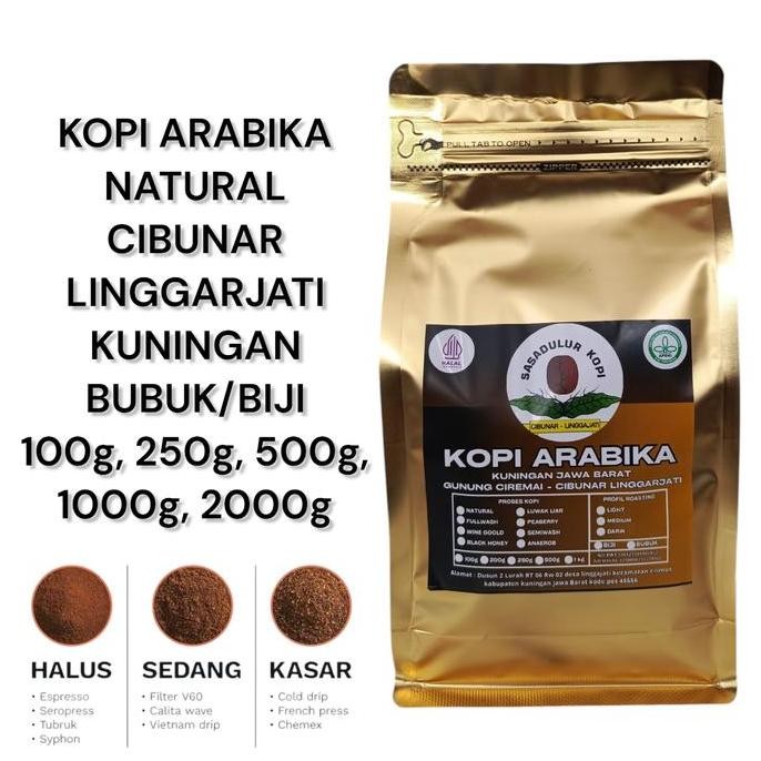 

ready stock KOPI ARABIKA NATURAL ROASTBEAN/BUBUK CIBUNAR LINGGAJATI KUNINGAN