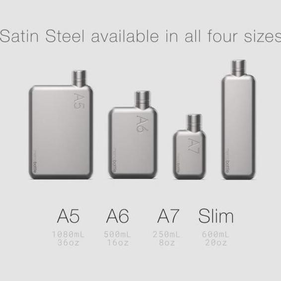 

(Baru) Memobottle A5 A6 A7 Slim ( Satin ) Stainless Steel