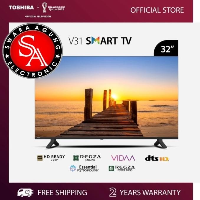 Led Smart Digital TV 32 Inch Toshiba Type: 32V31LP (Khusus Medan)